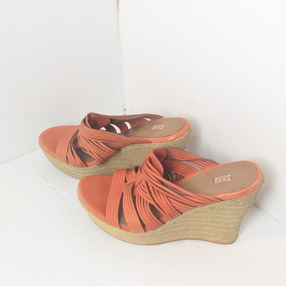 UGG Orange leather Melinda Wedges - Picture 15 of 16